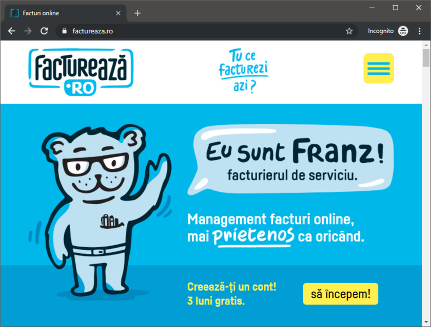 factureaza.ro — Online-Rechnungssoftware von Cubus Arts